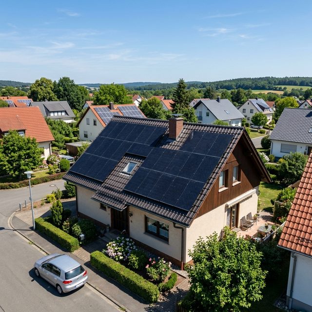 Montage einer Photovoltaikanlage in Fulda